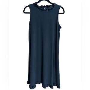 Nik & Nash Black High Neckline Sleeveless Shift Dress Size Medium